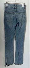 Load image into Gallery viewer, Forever 21 Womens Blue Denim Light Wash Split Hem Flared Leg Jeans Size 24
