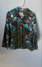 Load image into Gallery viewer, Additions By Chico's Womens Multicolor Printed Button Front Jacket Size 3
