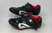 Load image into Gallery viewer, Peloton Unisex Black Red Low Top Hook And Loop Cycling Shoes Size EU 39
