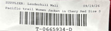 Load image into Gallery viewer, Pacific Trail Womens Red Long Sleeve Hooded Full-Zip Utility Jacket Size Small
