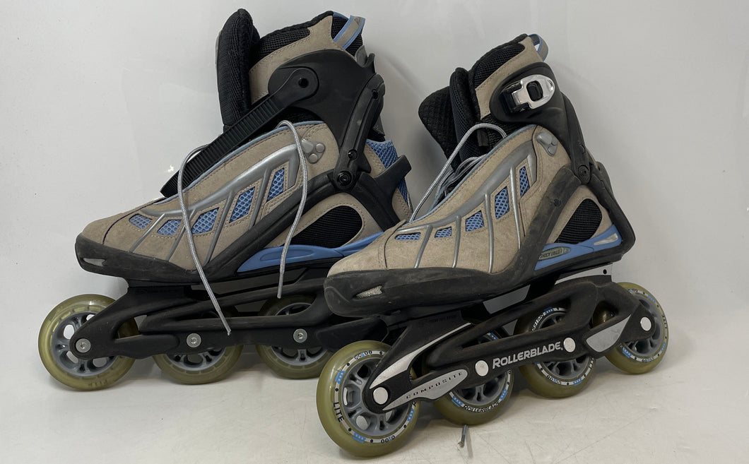 Rollerblade Womens Aero 5W Multicolor Training PFS Inline Skates Size 9