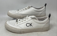 Load image into Gallery viewer, Calvin Klein Womens Lariss White Low Top Lace-Up Sneaker Shoes Size 8.5M
