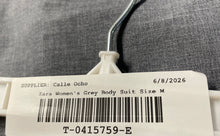 Load image into Gallery viewer, Zara Womens Gray Strapless Square Neck Ruched Bodysuit Blouse Top Size Medium
