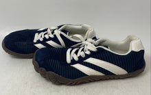 Load image into Gallery viewer, Bare Frog Womens Navy White Low Top Lace-Up Barefoot Sneaker Shoes Size 39
