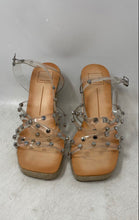 Load image into Gallery viewer, Dolce Vita Womens Maxton Clear Studded High Wedge Heel Espadrille Sandals Sz 8M
