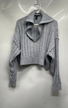 Load image into Gallery viewer, Forever 21 Womens Blue Knitted Long Sleeve 1/2 Zip Pullover Sweater Size S

