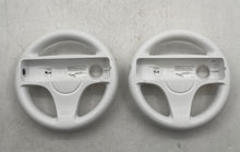 Load image into Gallery viewer, Lot Of 2 Pieces Nintendo Wii White Mario Kart Racing Wheels Accessories
