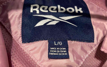 Load image into Gallery viewer, Reebok Womens Purple Long Sleeve Full- Zip Sports Windbreaker Jacket Size L/G
