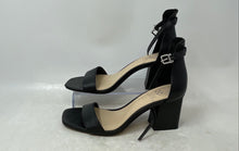 Load image into Gallery viewer, Vince Camuto Womens Margry Black Leather Block Heel Ankle Strap Sandals Sz 6.5M
