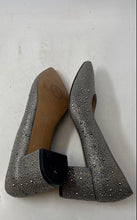 Load image into Gallery viewer, Adrienne Vittadini Womens Fiona Gray Studded Slip-On Block Pump Heels Size 7

