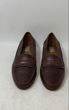 Load image into Gallery viewer, Gino Rossi Mens Brown Leather Slip-On Penny Loafer Dress Shoes Size 9M
