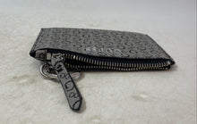 Load image into Gallery viewer, Guess Womens Gray Black Signature Print Card Holder Zipper Small Pouch Wallet
