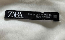 Load image into Gallery viewer, Zara Womens White Ruffle V-Neck Balloon Sleeve Pullover Blouse Top Size XS
