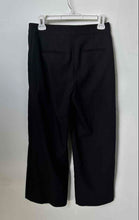Load image into Gallery viewer, Ann Taylor Womens Black Flat Front Welt Pocket Wide-Leg Dress Pants Size 4P

