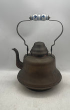 Load image into Gallery viewer, Vintage Ceramic Handle Tableware Kitchenware Tea Coffee Copper Kettle
