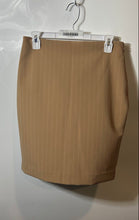 Load image into Gallery viewer, Express Womens Editor Brown Pinstripe High Waisted Straight &amp; Pencil Skirt Sz 6
