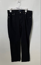 Load image into Gallery viewer, Gap Womens Black Denim Dark Wash Belt Loops Classic Straight Leg Jeans Sz 12/31R

