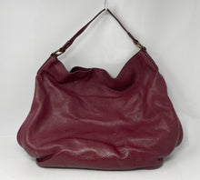 Load image into Gallery viewer, Authentic Marc By Marc Jacobs Womens Burgundy Leather Shoulder Handbags Damaged
