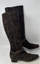 Load image into Gallery viewer, Cole Haan Womens Brown Square Toe Zipper Block Knee-High Size 8B
