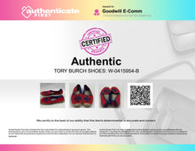 Load image into Gallery viewer, Authentic Tory Burch Womens Weston Red Blue Slip-On Espadrille Flats Size 7 M
