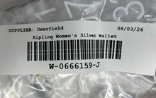 Load image into Gallery viewer, Kipling Womens Silver Outer Pockets Zipper Clutch Wallet With Tag
