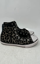 Load image into Gallery viewer, Converse Kids CTAS A06789F Black Animal Print Sneaker Shoes Size 3 No Laces
