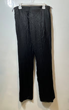 Load image into Gallery viewer, Zara Womens Black Straight Leg Stretch Trouser Pants Size XL
