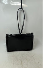 Load image into Gallery viewer, Aldo Womens Black Croc Embossed Faux Leather Chain Strap Crossbody Bag
