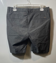 Load image into Gallery viewer, Hugo Boss Mens Gray Printed Flat Front Slash Pocket Chino Shorts Size 32R

