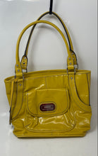 Load image into Gallery viewer, Franco Sarto Womens Yellow Inner Pockets Double Handle Shoulder Handbag
