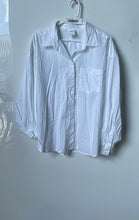 Load image into Gallery viewer, Gap Womens White Cotton Long Sleeve Poplin The Big Button-Up Shirt Size L
