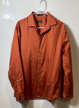 Load image into Gallery viewer, Kenneth Cole New York Mens Rust Slim Fit Long Sleeve Dress Shirt Size 16.5 34/35
