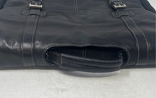 Load image into Gallery viewer, Kenneth Cole Reaction Mens Black Leather Flap Over Lined Laptop Messenger Bag
