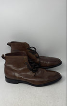 Load image into Gallery viewer, Banana Republic Mens Brown Leather Lace-Up Round Toe Ankle Combat Boots Size 13M
