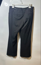 Load image into Gallery viewer, Express Womens Black Pinstripe Pockets Straight Leg Dress Pants Size 4R
