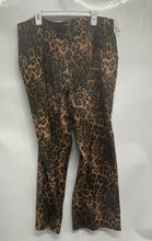 Load image into Gallery viewer, Fashion Nova Womens Brown Animal Print Flat Front Wide-Leg Dress Pants Size 3X
