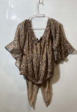 Load image into Gallery viewer, Express Womens Multicolor Leopard Print Off The Shoulder Blouse Top Size XL
