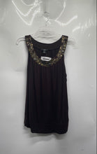 Load image into Gallery viewer, AGB Womens Brown Embellished Sleeveless Scoop Neck Tank Top Size Large
