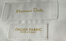 Load image into Gallery viewer, Massimo Dutti Mens White Long Sleeve Collared Button-Up Shirt Size Medium
