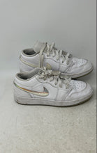 Load image into Gallery viewer, Nike Boys Air Jordan 1 Low SE FQ9112-100 White Leather Sneakers Shoes Size 5Y
