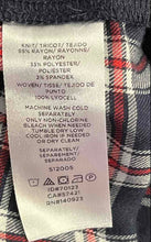 Load image into Gallery viewer, Loft Womens Blue Plaid 3/4 Sleeve Ruffle Hem Pullover Blouse Top Size Medium
