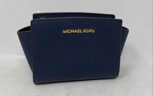 Load image into Gallery viewer, Michael Kors Womens Selma Dark Blue Detachable Strap Small Crossbody Bag
