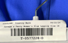 Load image into Gallery viewer, Savage x Fenty Womens Blue Elastic Waist Pockets Pull-On Ankle Leggings Size 1X
