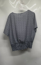 Load image into Gallery viewer, Michael Kors Womens Multicolor Printed Cropped Blouse Top Size Large
