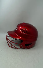 Load image into Gallery viewer, Rawlings Mens Red RCFH Full Face Sports Baseball Helmet Size 6.5-7.5

