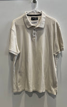 Load image into Gallery viewer, Calvin Klein Mens Ivory Short Sleeve Collared Button Polo Shirt Size XL
