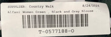 Load image into Gallery viewer, Alfani Womens Green Black Gray Long Sleeve Pullover Sweater Size Large

