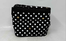 Load image into Gallery viewer, Kate Spade New York Womens Black White Polka Dot Print Insulated Lunch Bag
