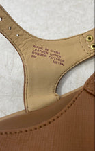 Load image into Gallery viewer, Michael Kors Womens Mandy Brown Leather Slingback Thong Sandals Size 8M
