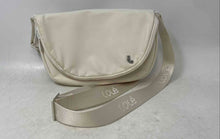 Load image into Gallery viewer, Lole Womens White Inner Pockets Adjustable Strap Flap Magnetic Crossbody Bag
